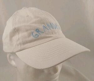 White Mud Pie Embroidered "Grandpa" Adjustable Strapback Hat/Cap-NEW w/Tags!